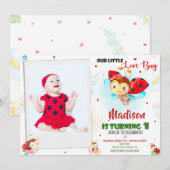 Lieveboompje 1e verjaardagsuitnodiging Zomerfeest Kaart (Voorkant / Achterkant)