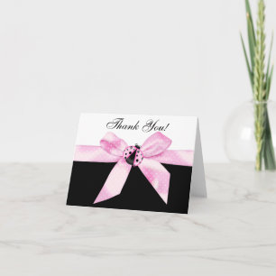 Lieveboompuntkaartjes met Roze Lieveheersbeestje B Bedankkaart