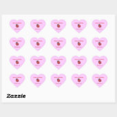 Lieveheersbeestje 1e verjaardagssticker hart sticker (Vel)