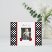 Lieveheersbeestje: Afbeelding: Dank u Briefkaart (Staand voorkant)