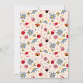 lieveheersbeestje Baby shower Bedankkaart (Achterkant)