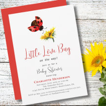 Lieveheersbeestje Baby Shower, Meisje Little Love