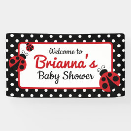 Lieveheersbeestje Baby Shower of Verjaardagsfeestj Spandoek