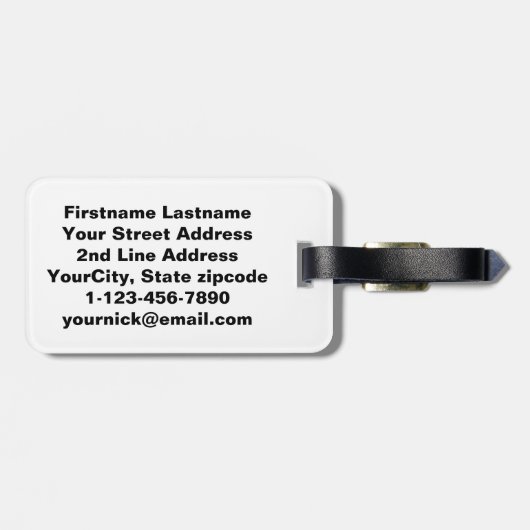 Lieveheersbeestje Bagagelabel (Achterkant horizontaal)