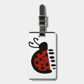 Lieveheersbeestje Bagagelabel (Voorkant verticaal)