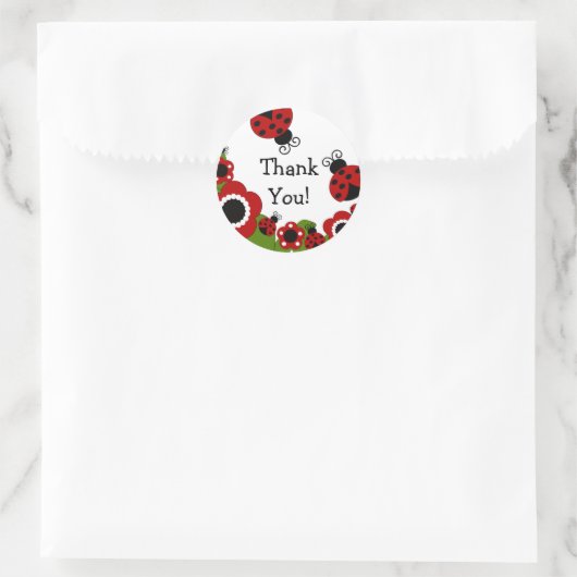 lieveheersbeestje bedankt Sticker (Tas)