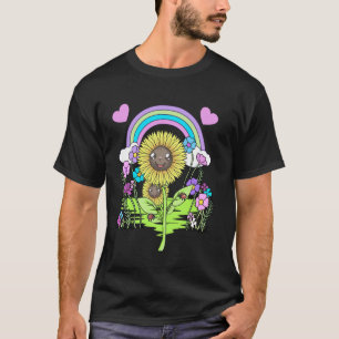 Lieveheersbeestje Bloemen Kinderen Tuin Zonnebloem T-shirt