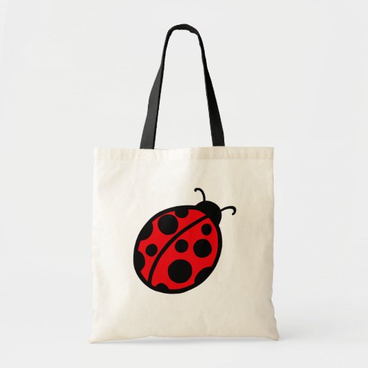 Lieveheersbeestje boodschappentas tote bag (Voorkant)