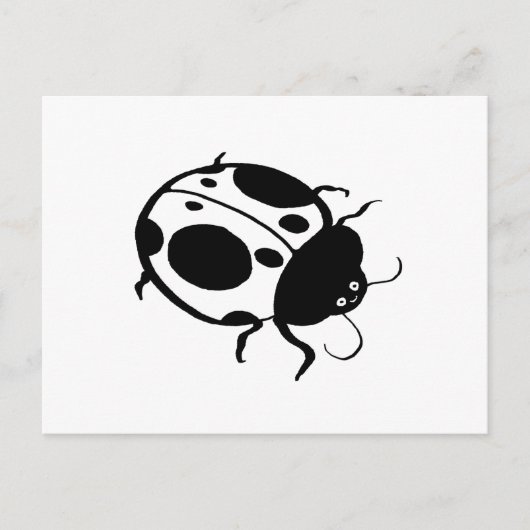 Lieveheersbeestje- Briefkaart (Voorkant)