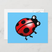 Lieveheersbeestje Briefkaart (Voorkant / Achterkant)