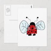 Lieveheersbeestje Briefkaart (Voorkant / Achterkant)
