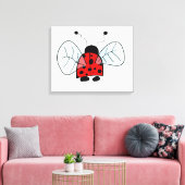 Lieveheersbeestje Canvas Afdruk (Insitu (Woonkamer))