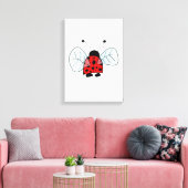 Lieveheersbeestje Canvas Afdruk (Insitu (Woonkamer))