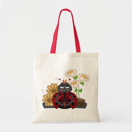 Lieveheersbeestje Canvas tas (Voorkant)
