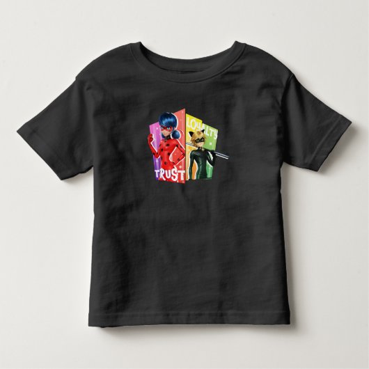 Lieveheersbeestje & Cat Noir | Vertrouwen & Trouw Kinder Shirts (Voorkant)