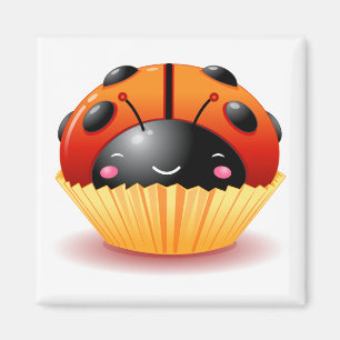 Lieveheersbeestje Cupcake Magnet
