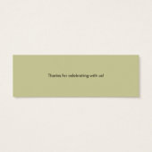 Lieveheersbeestje Dank je Labels Mini Visitekaartjes (Achterkant)