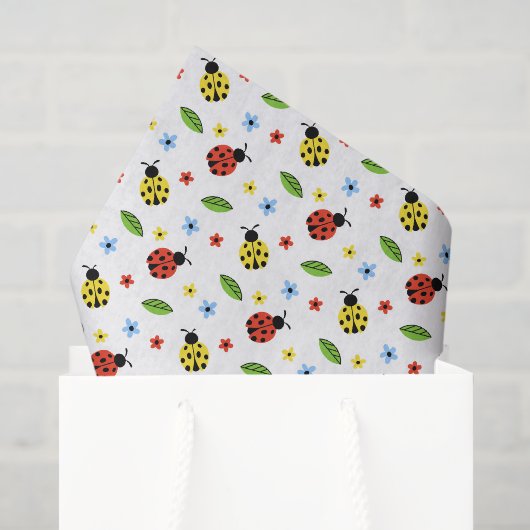Lieveheersbeestje decoupage tissuepapier, Insect Tissuepapier (Cadeauzakje)