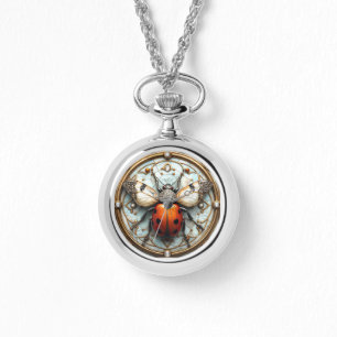 Lieveheersbeestje diamanten goud Elegant verfijnd Horloge