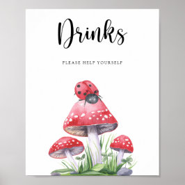 Lieveheersbeestje - Drinken helpen jezelf Poster