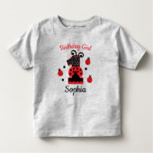 lieveheersbeestje eerste verjaardag aangepaste ont kinder shirts (Voorkant)