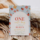 Lieveheersbeestje eerste verjaardag uitnodiging | 