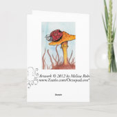 Lieveheersbeestje en Paddestoel Kaart (Achterkant)