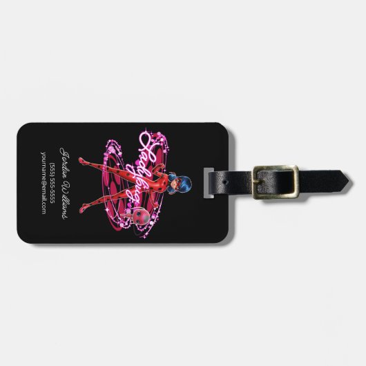 Lieveheersbeestje en Tikki Graphic Bagagelabel (Voorkant horizontaal)