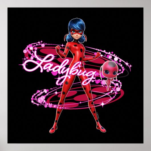 Lieveheersbeestje en Tikki Graphic Poster (Voorkant)