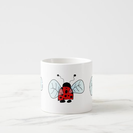 Lieveheersbeestje Espresso Kop (Voorkant)