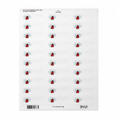 Lieveheersbeestje Etiket (Full Sheet)