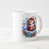 Lieveheersbeestje - Extra grote koffie mok (Voorkant rechts)
