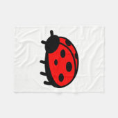 Lieveheersbeestje Fleece Deken (Voorkant (Horizontaal))