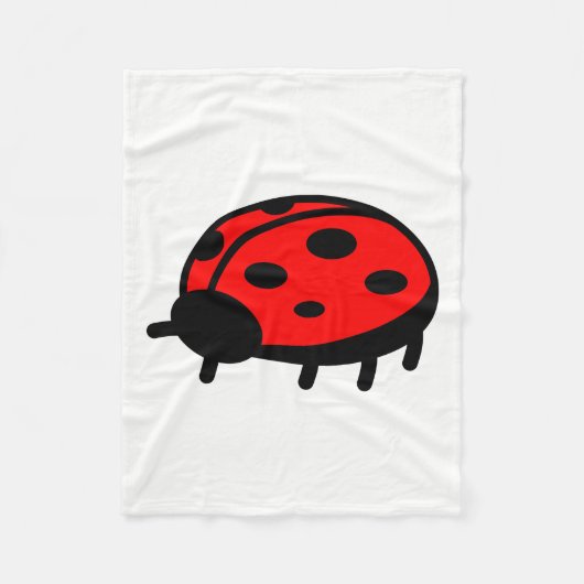 Lieveheersbeestje Fleece Deken (Voorkant)