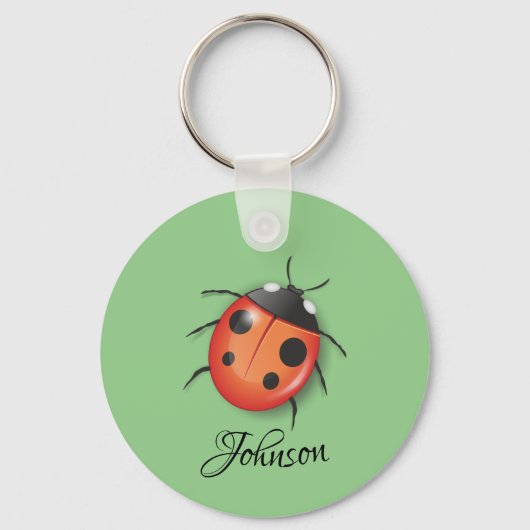 Lieveheersbeestje gepersonaliseerde sleutelhanger (Voorkant)