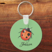 Lieveheersbeestje gepersonaliseerde sleutelhanger (Voorkant)