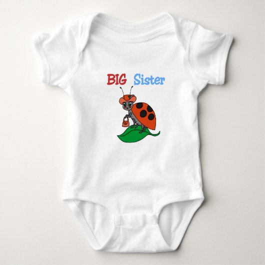 lieveheersbeestje grote zus romper (Voorkant)