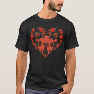 Lieveheersbeestje hart dierliefhebber kever lieveh t-shirt