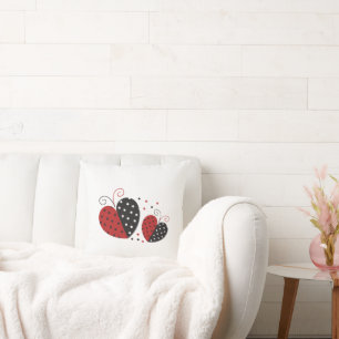 Lieveheersbeestje Hart schattig Kussen