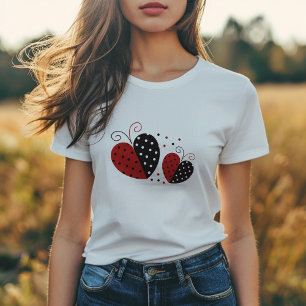 Lieveheersbeestje Hart schattig T-shirt