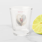 Lieveheersbeestje Hartblad Shot Glas (Achterkant)