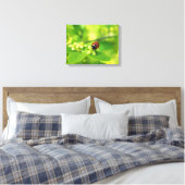 Lieveheersbeestje helder canvas afdruk (Insitu (Slaapkamer))