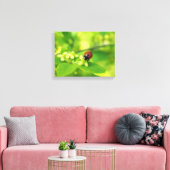 Lieveheersbeestje helder canvas afdruk (Insitu (Woonkamer))