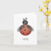 Lieveheersbeestje, het Insect van de Liefde Kaart (Gele Bloem)