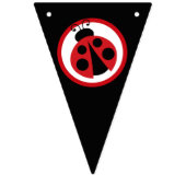 Lieveheersbeestje Het is een meisje Baby shower vl Vlaggetjes (Tweede vlag)