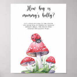 Lieveheersbeestje - hoe groot is mama's buikspel poster