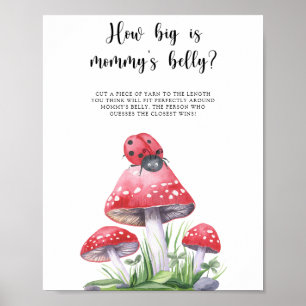 Lieveheersbeestje - hoe groot is mama's buikspel poster