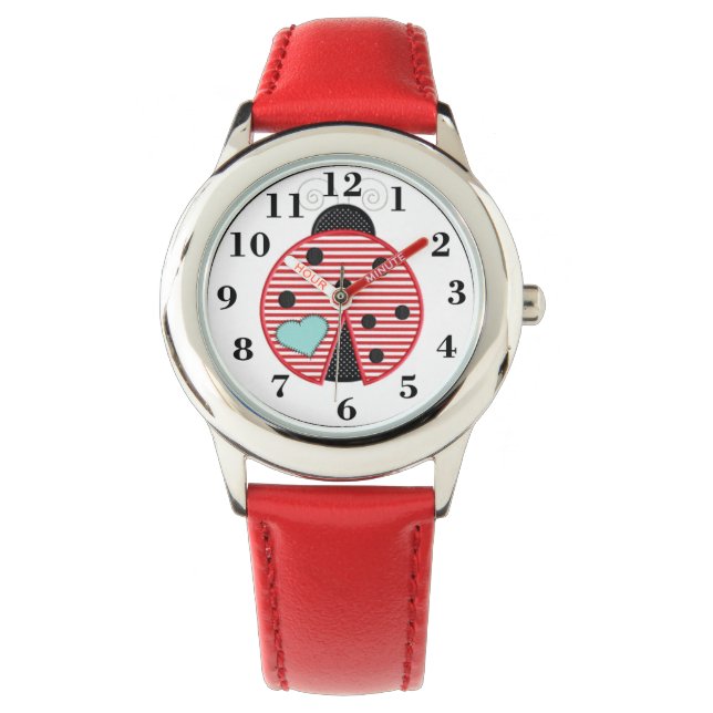lieveheersbeestje horloge (Voorkant)