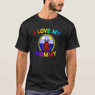 Lieveheersbeestje Ik hou van mijn mama Liefdesbees T-shirt