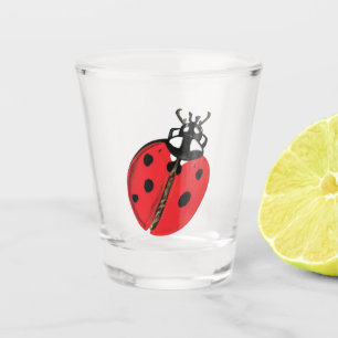 Lieveheersbeestje Illustratie Shot Glas